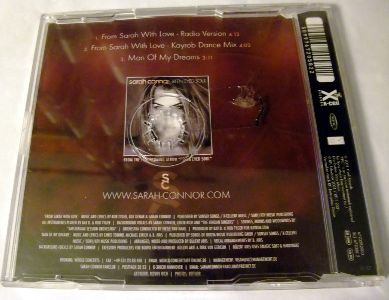 Sarah Connor – From Sarah With Love (Maxi-CD Single) * Pop Lovesongs Man of my dreams *