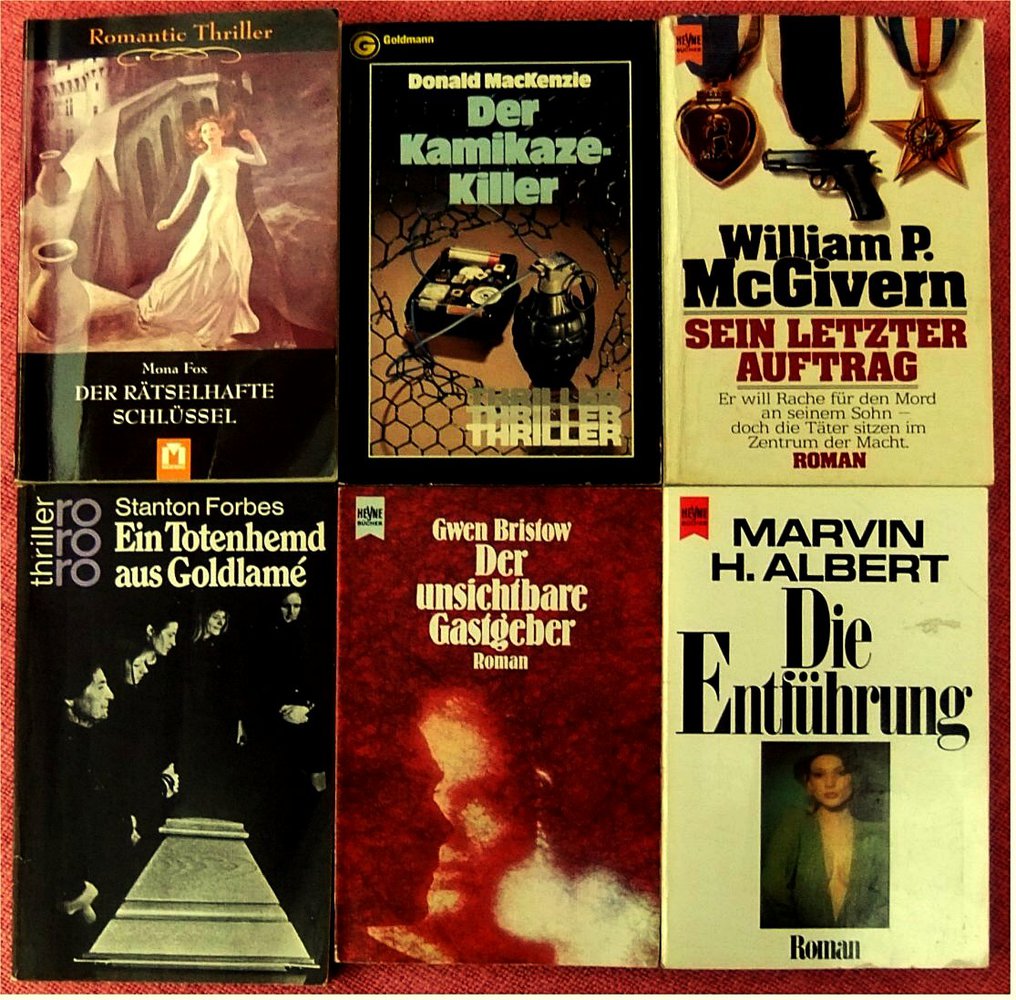 10 Krimis / Thriller für die Spannung + 10 x Konsalik für die Entspannung + dazwischen : Kottan ermittelt...