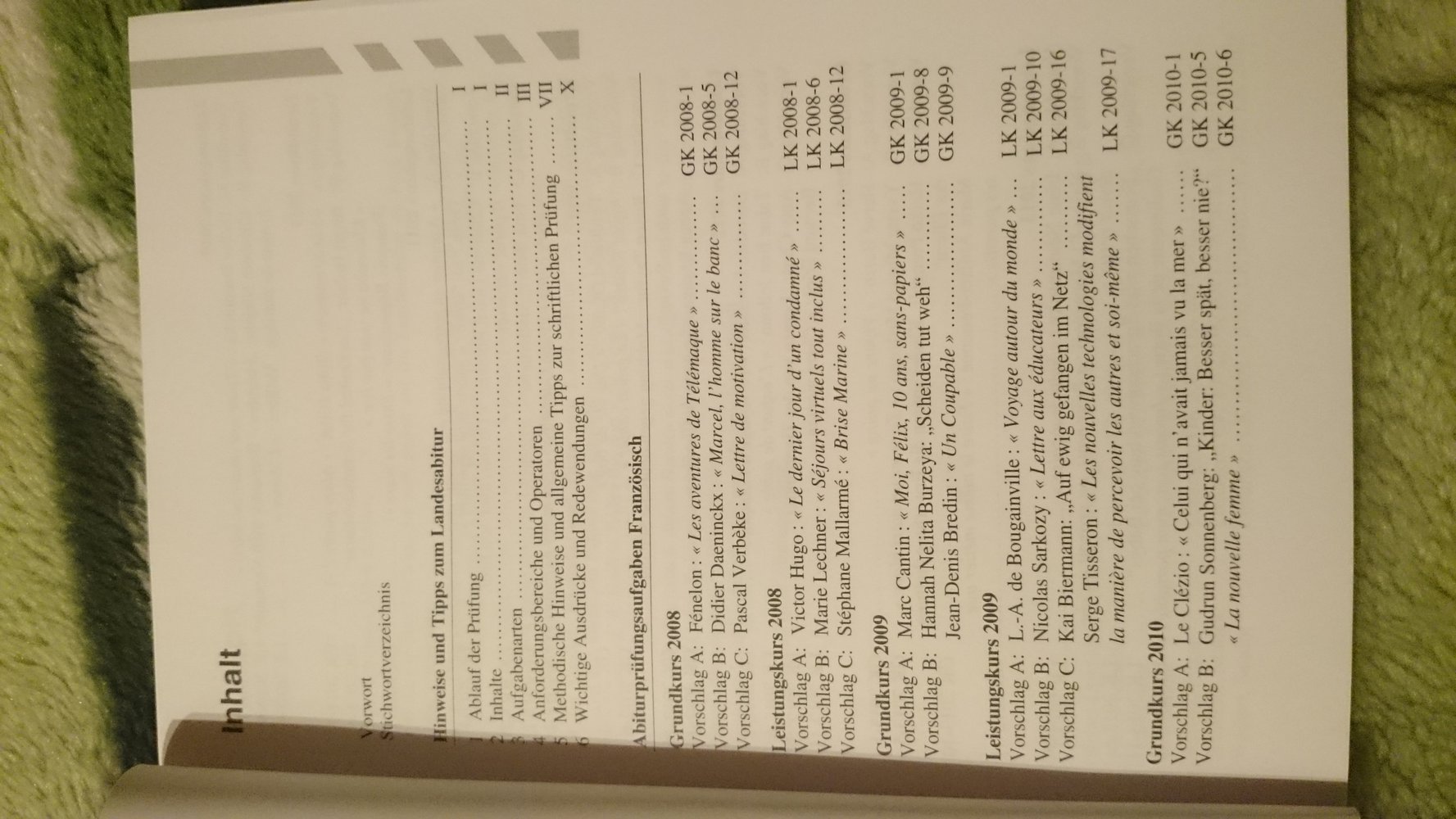 Französisch Abitur 