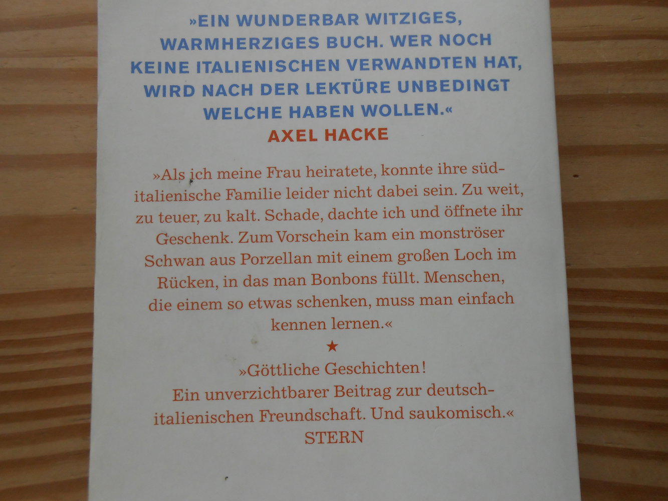 Maria ihm schmeckts nicht