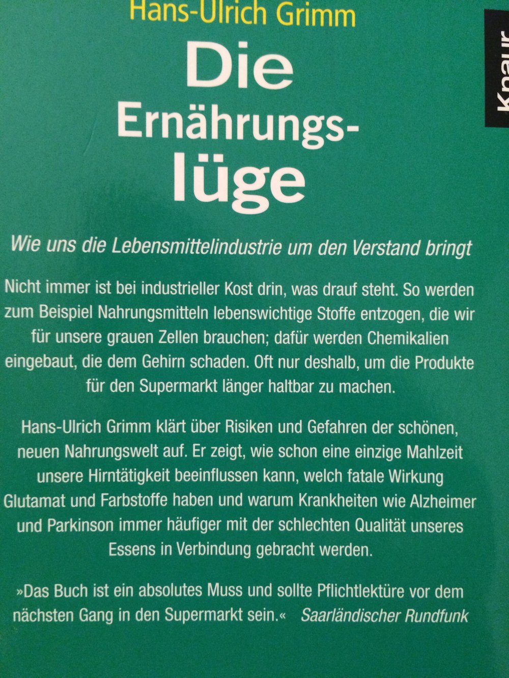 Die Ernährungslüge