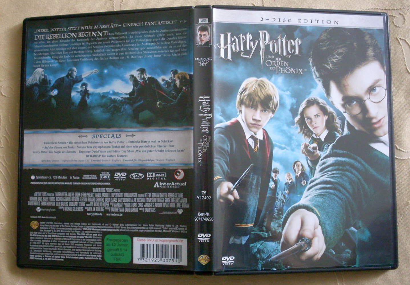 DVD Harry Potter Orden des Phönix 5.Teil