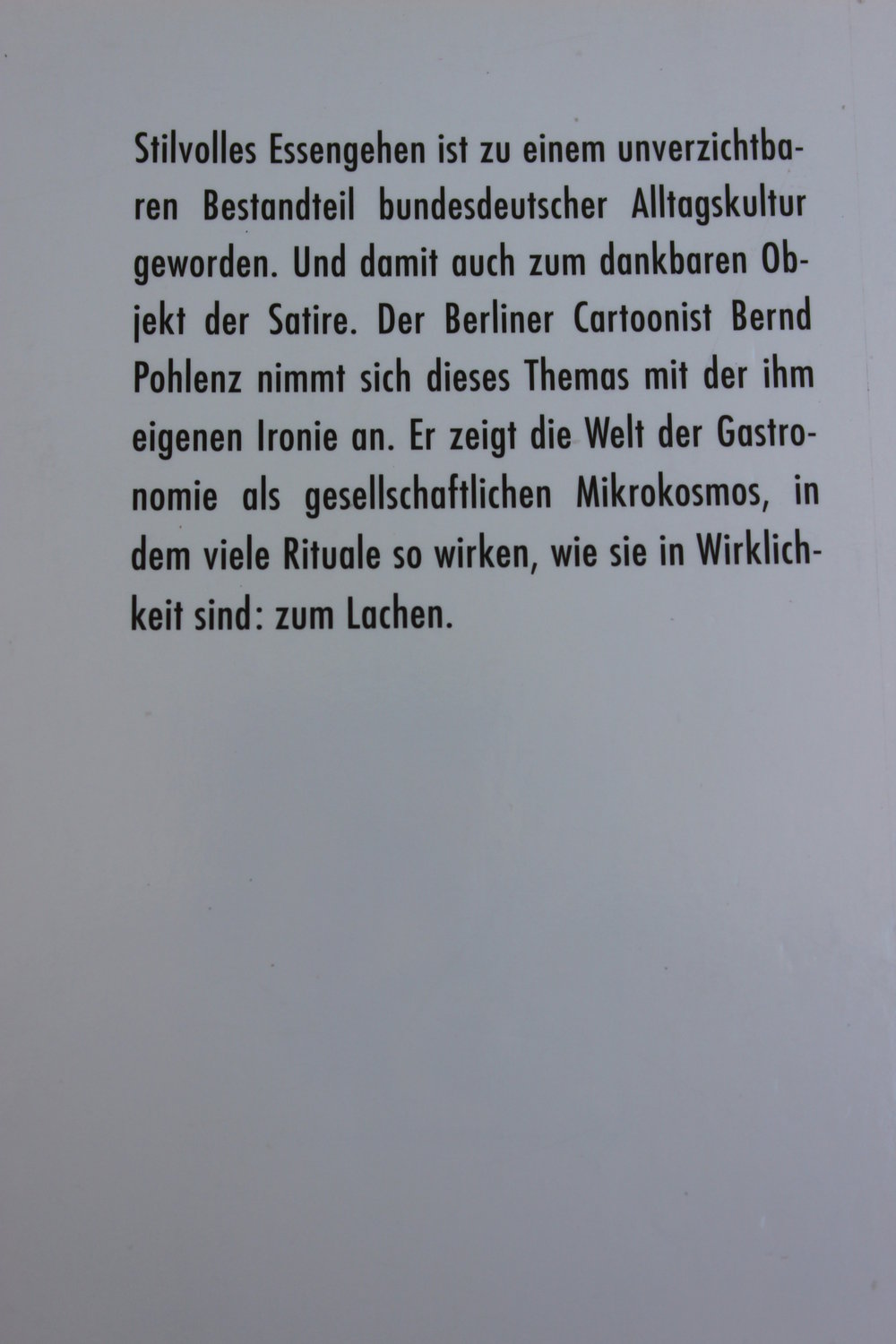 Ess-Kapaden ... Cartoons - Bernd Pohlenz