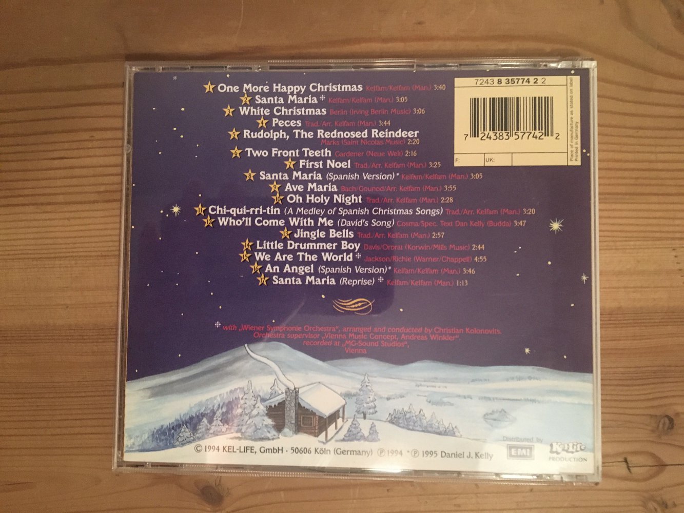 The Kelly Family Weihnachtsalbum mit Autogramm von Joe Kelly (Original, kein Abgedrucktes)
