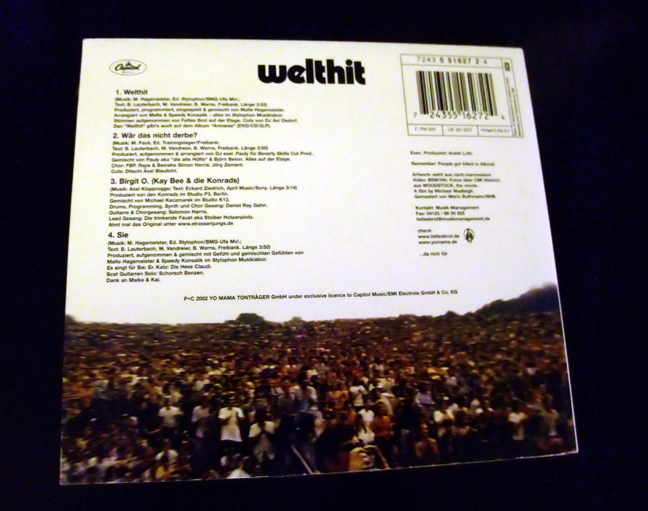 Fettes Brot - Welthit (Maxi-CD Single) * Wär das nicht derbe * Birgit O * Sie *