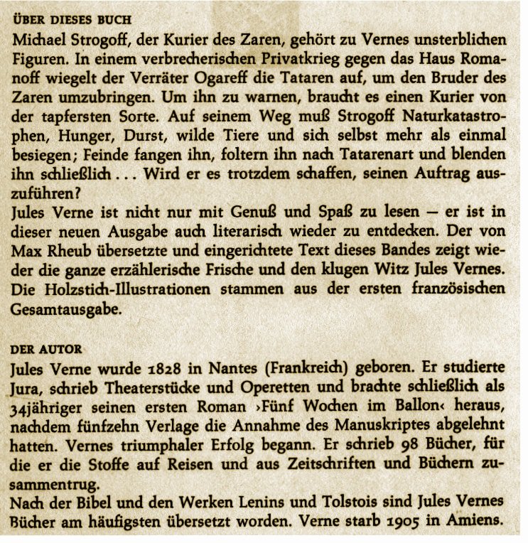 Der Kurier des Zaren - Roman von Jules Verne