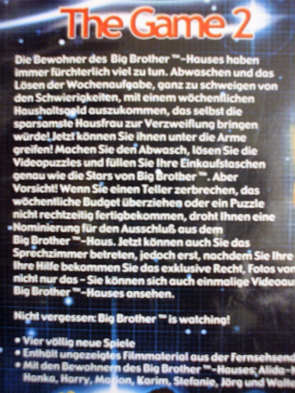 Big Brother The Game 2