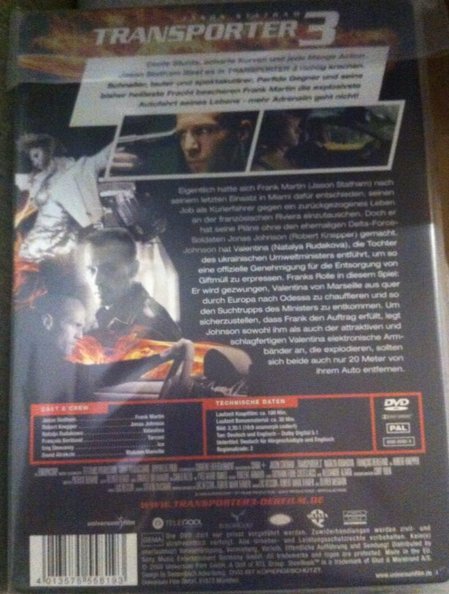 Transporter 3 * Steelbook DVD mit Jason Statham von Olivier Megaton