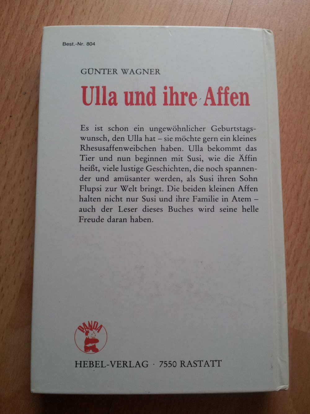 Buch - Ulla und ihre Affen - Günter Wagner