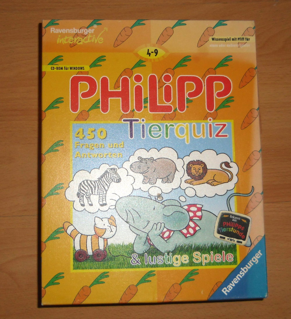 CD-ROM: Wissensspiele: Philipp - Tierquiz & lustige Spiele