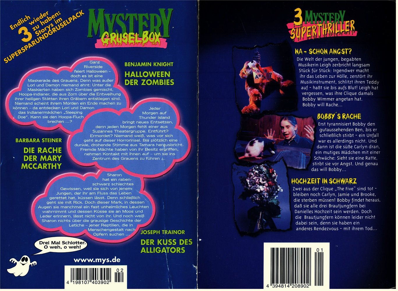 Mystery-Superthriller + Mystery-Gruselbox - Insgesammt 6 Kurzromane in 2 Cora Taschenbüchern