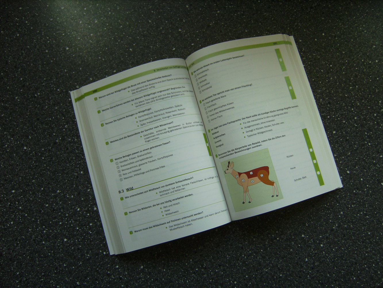 Fachwissen, Lernhilfe, Koch- Lebensmittelzubereitung,Gastronomie, Übungsbuch