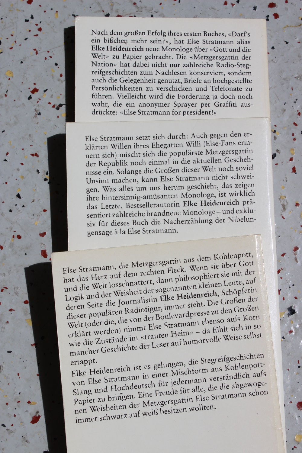 3 Bücher - Elke Heidenreich