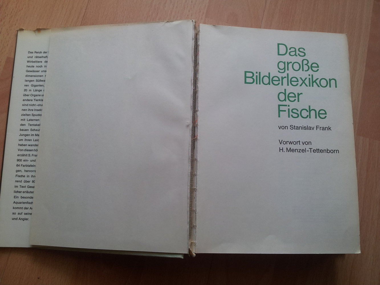 Buch - Das grosse Bilderlexikon der Fische 1969