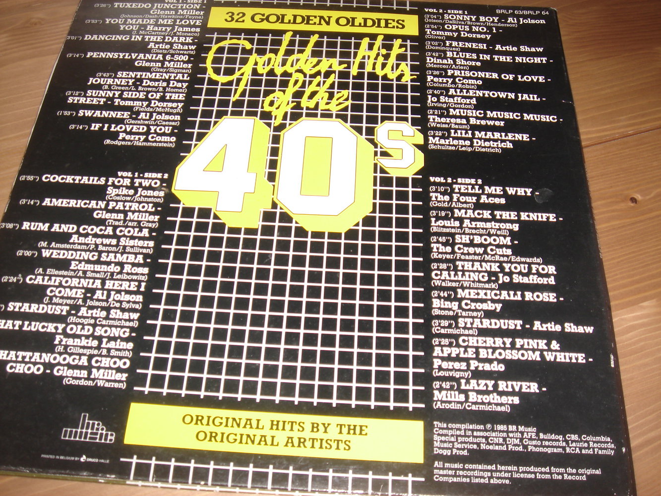 golden hits of the 40s-doppelschallplatte