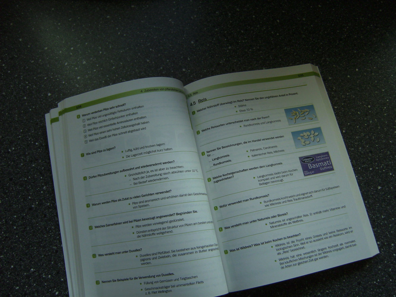 Fachwissen, Lernhilfe, Koch- Lebensmittelzubereitung,Gastronomie, Übungsbuch