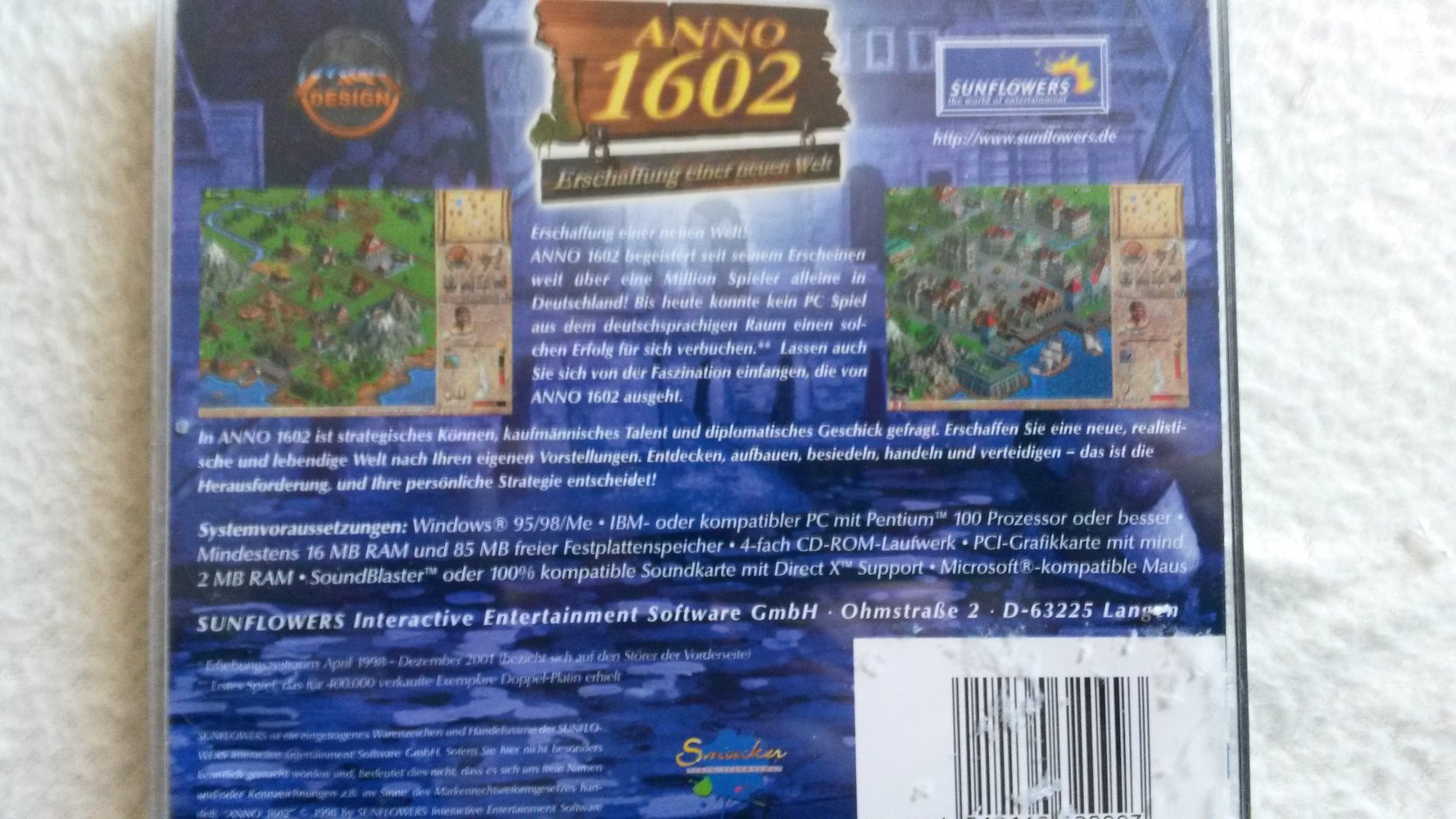 CD Rom Anno 1602