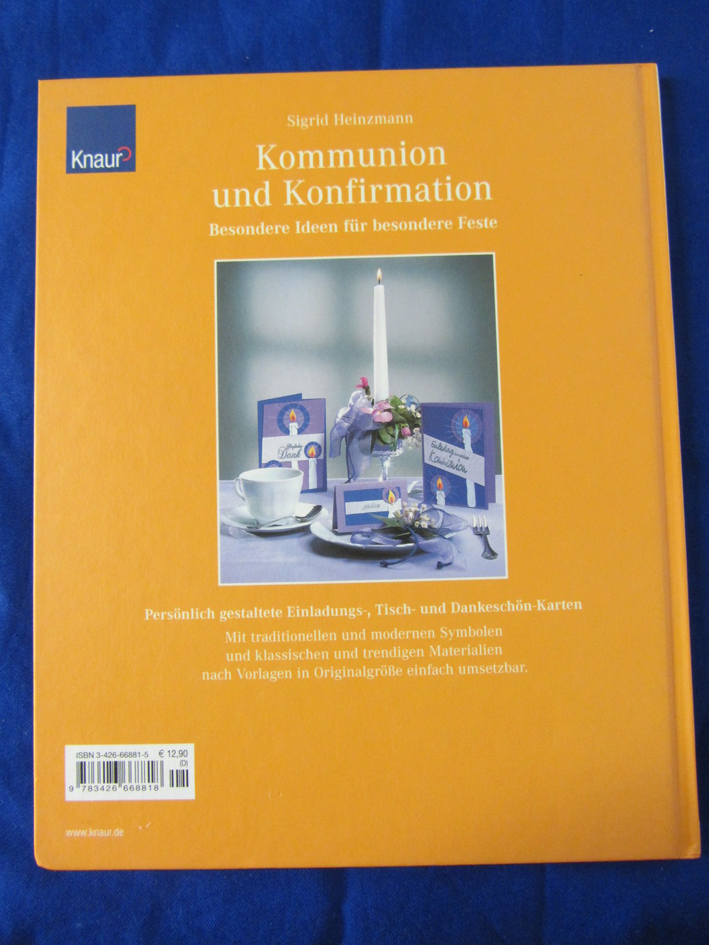 KOMMUNION & KONFIRMATION Einladungs- Tisch- + Dankeschönkarten * SIGRID HEINZMANN