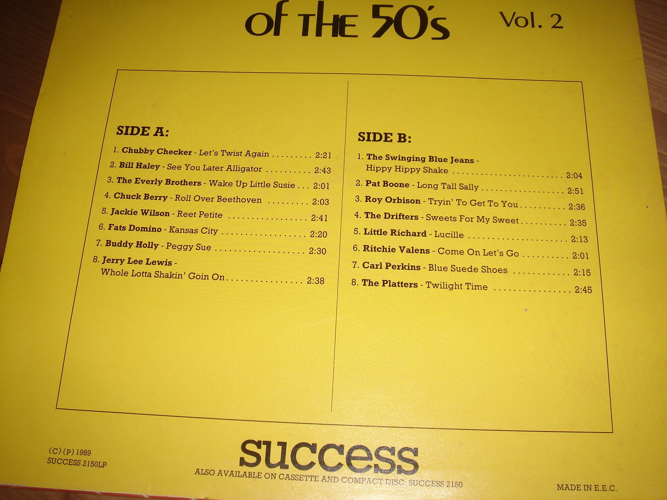 rock`n´roll hits of the 50´s