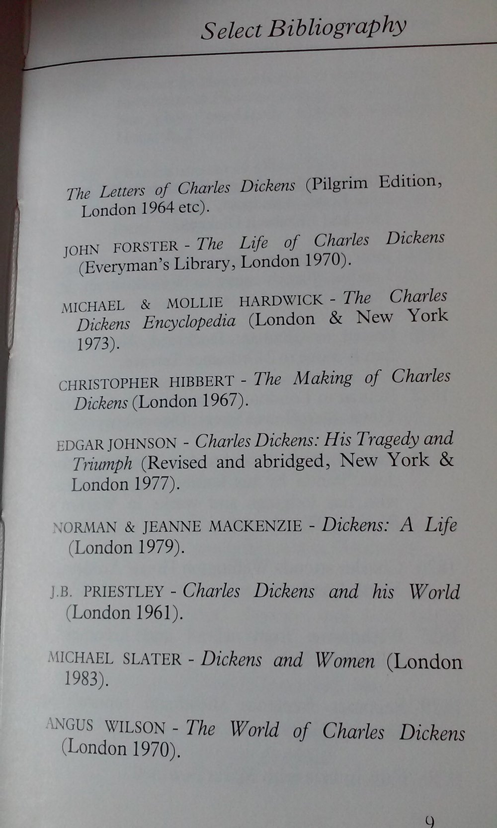 Charles Dickens (Englisch!!) Biographie/Bibliographie 