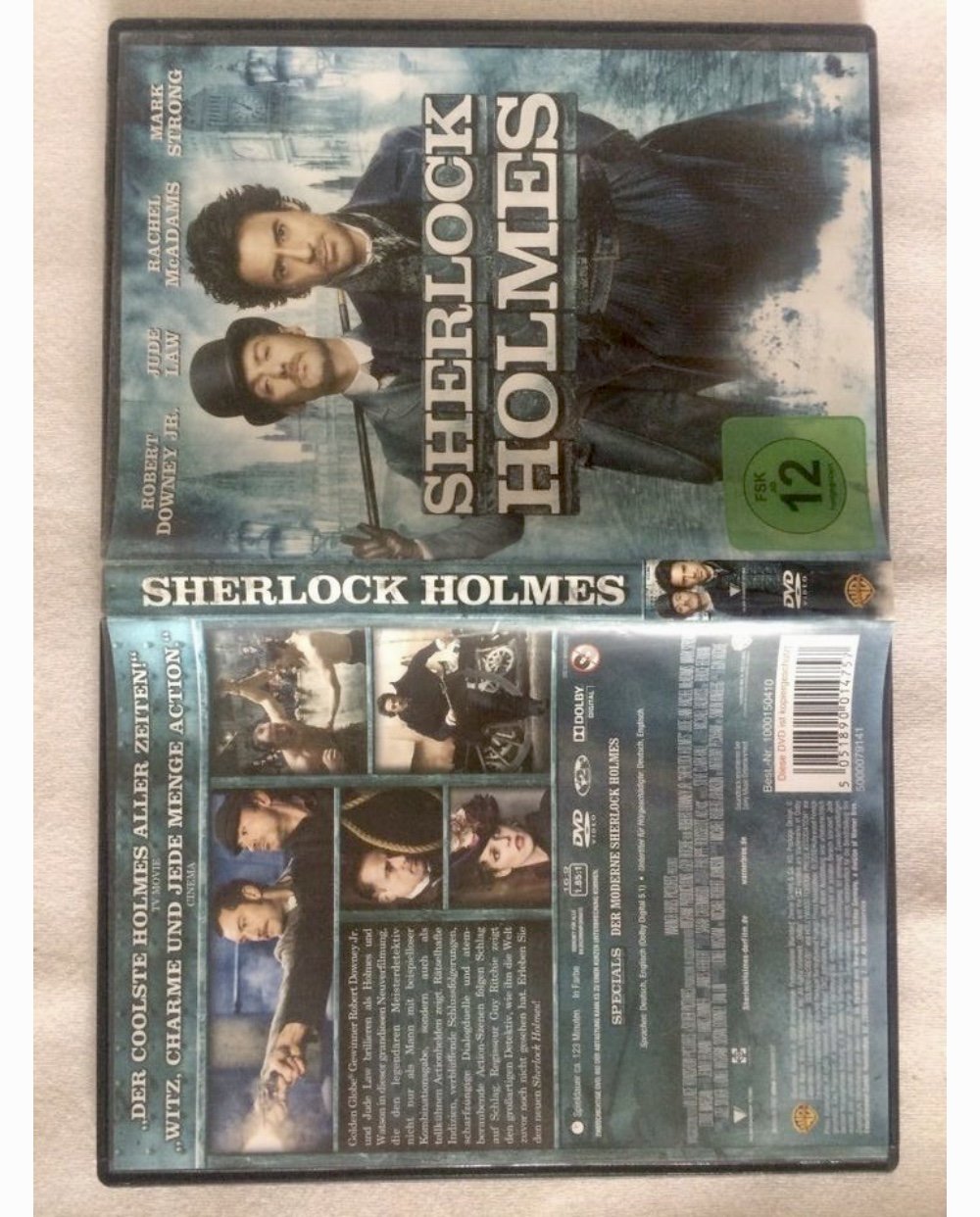 DVD Sherlock Holmes 2009 von Guy Ritchie mit Robert Downey Jr. & Jude Law