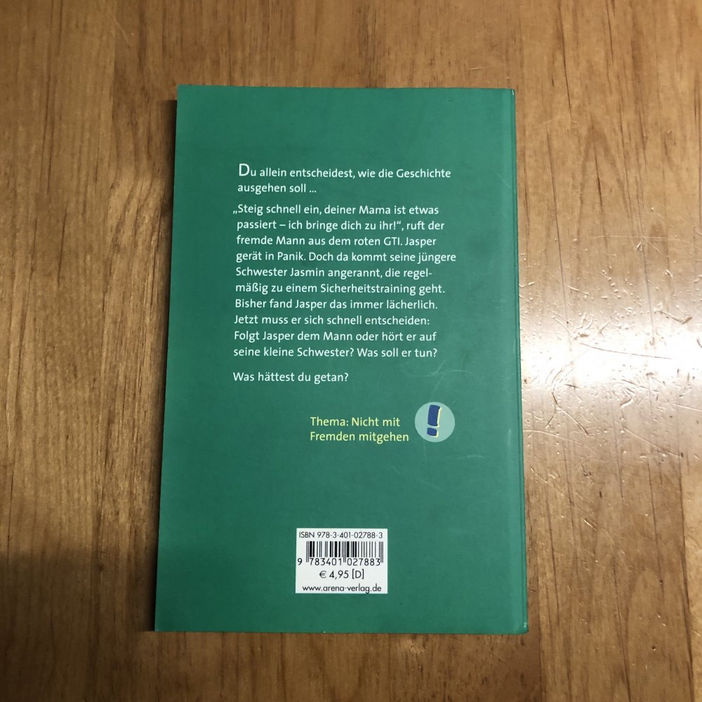 Was hättest du getan? Geh nicht mit, Jasper