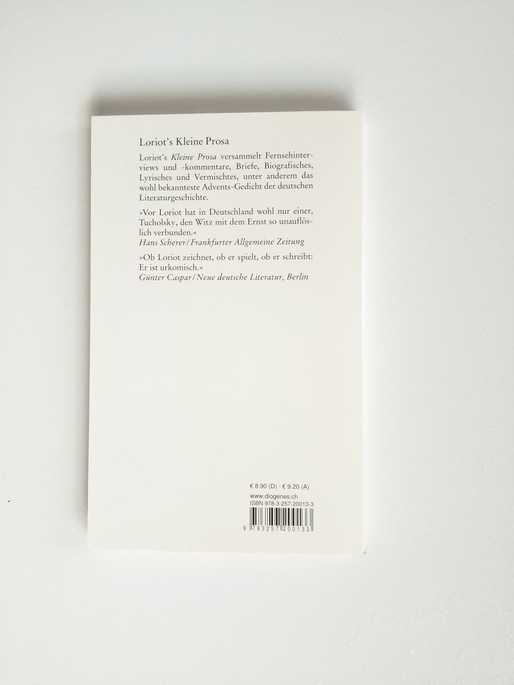NEU 'Loriot's Kleine Prosa'