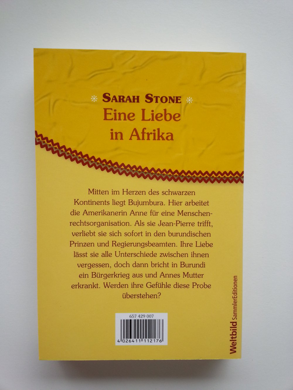 'Eine Liebe in Afrika' von Sarah Stone