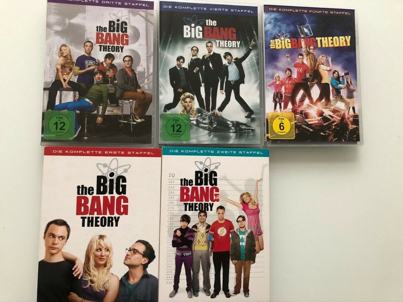 DVD Staffel 1-5  the big bang Theorie 