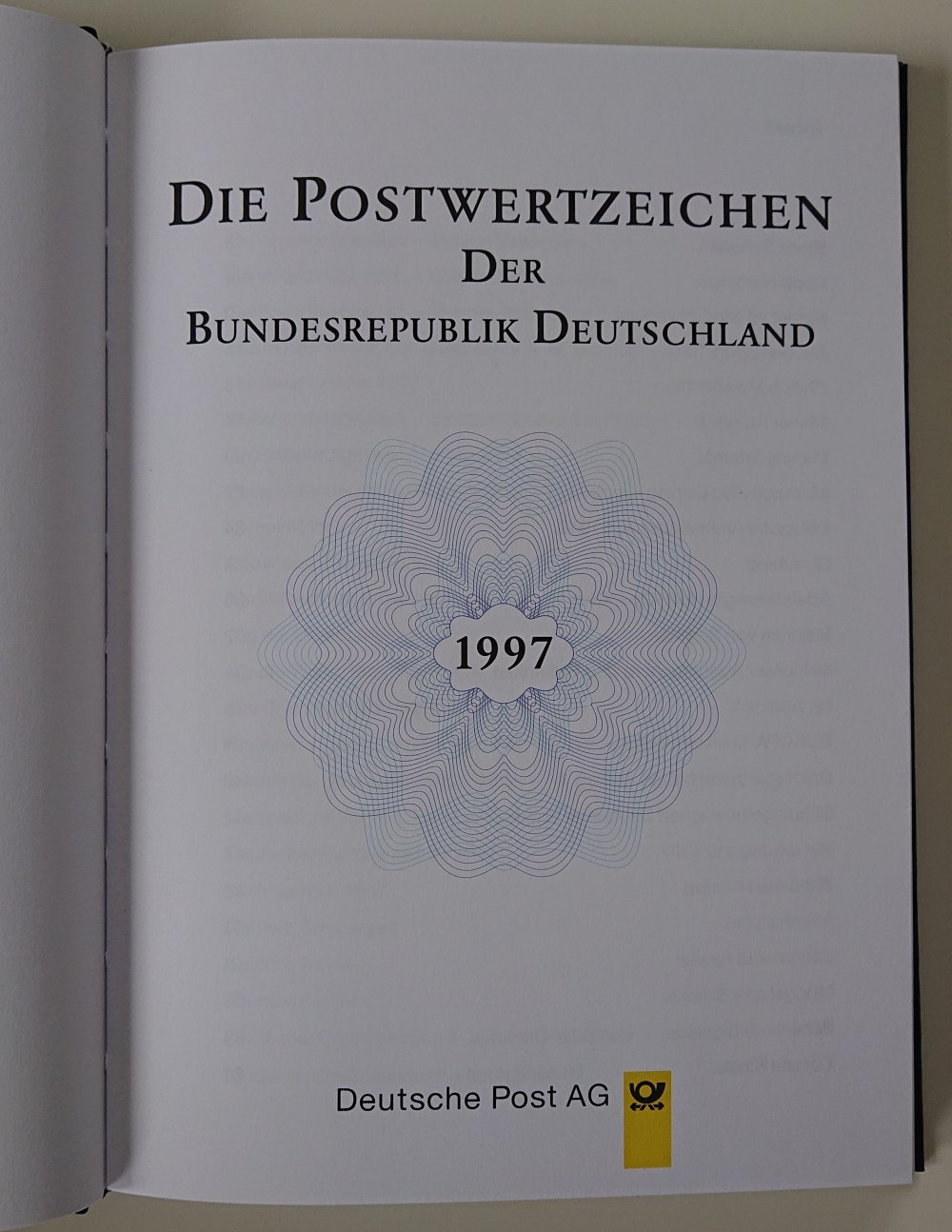 Die Postwertzeichen der Bundesrepublik Deutschland 1997