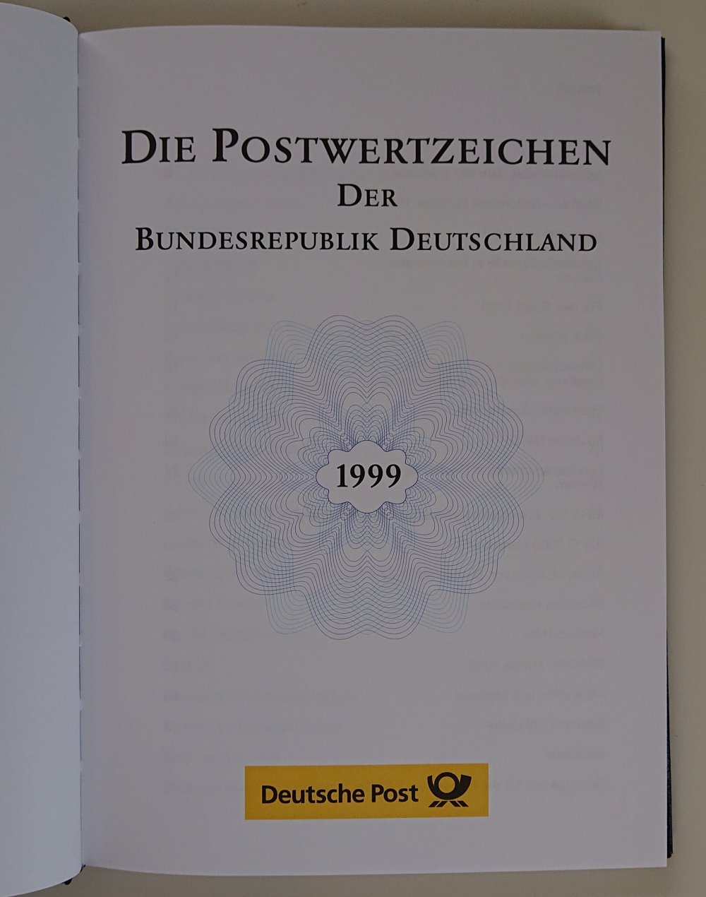 Die Postwertzeichen der Bundesrepublik Deutschland 1999