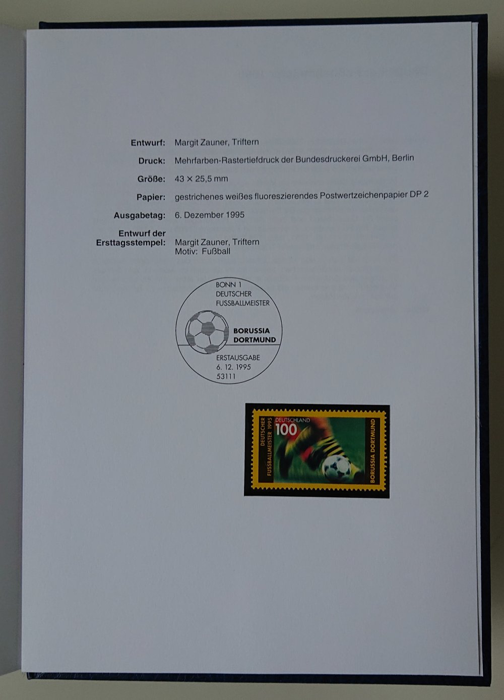 Die Postwertzeichen der Bundesrepublik Deutschland 1995