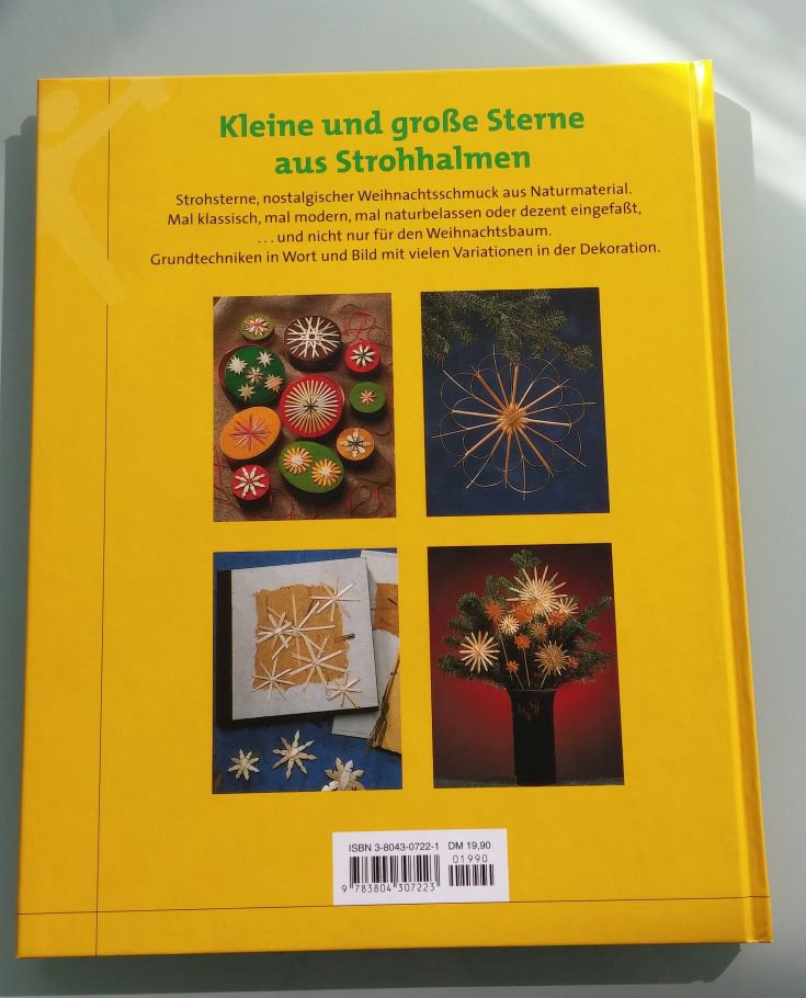 BastelBuch Strohsterne zu Weihnachten