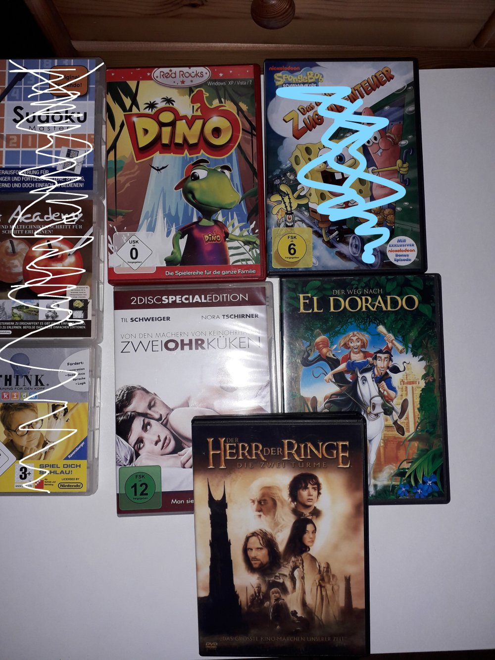 Verschiedene DVD's Unterhaltung und Kinderfilme