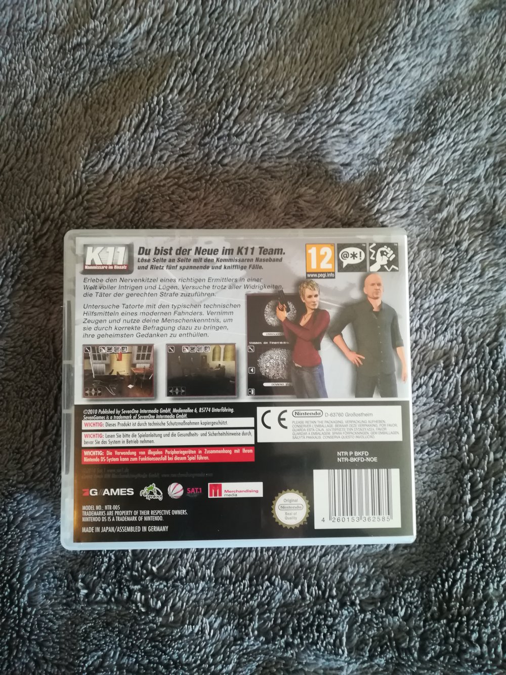 Nintendo DS Spiel ( K11; Kommissare im Einsatz) 