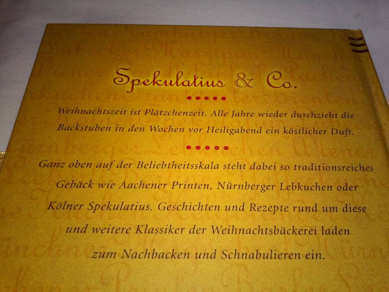Burghard Bartos: Weihnachtsgans & Co / Spekulatius & Co -+ Geschenktipp