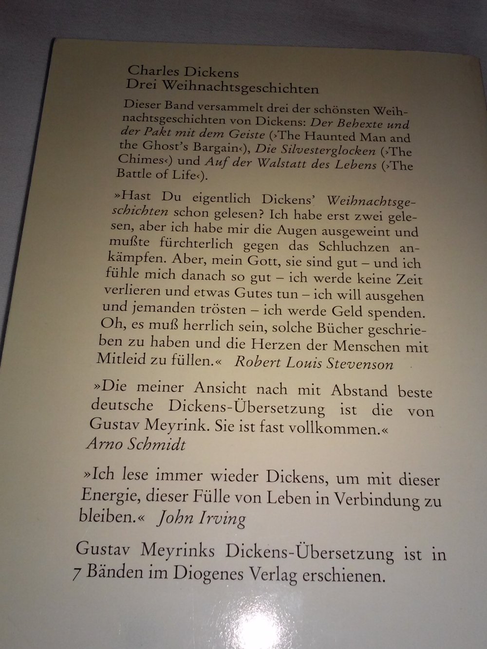 Charles Dickens: Drei Weihnachtsgeschichten / Weihnachtserzählungen / Die Weihnachtsgeschichte