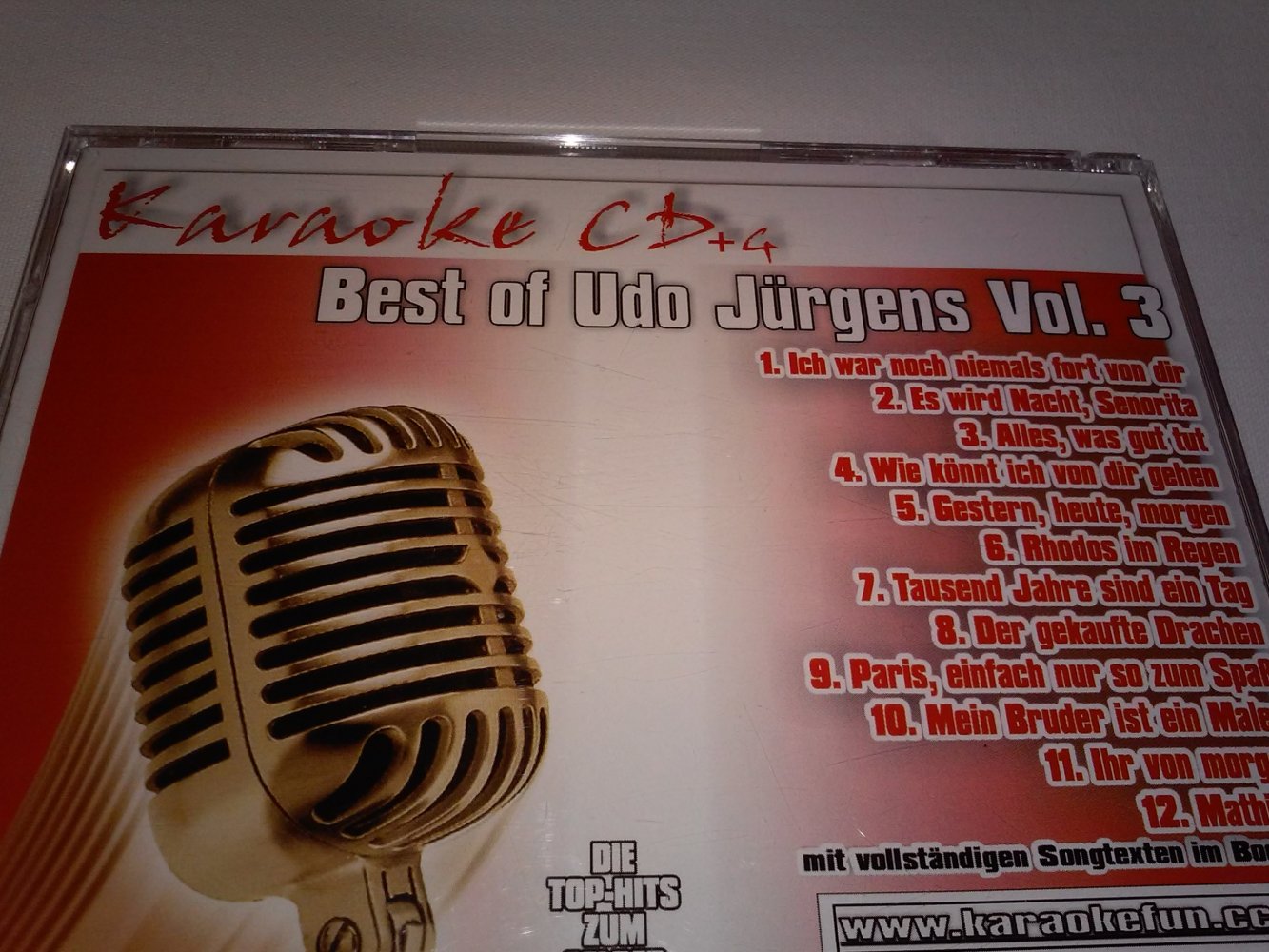  Best of - Udo Jürgens - Vol.3 Best of Karaoke (wie neu)