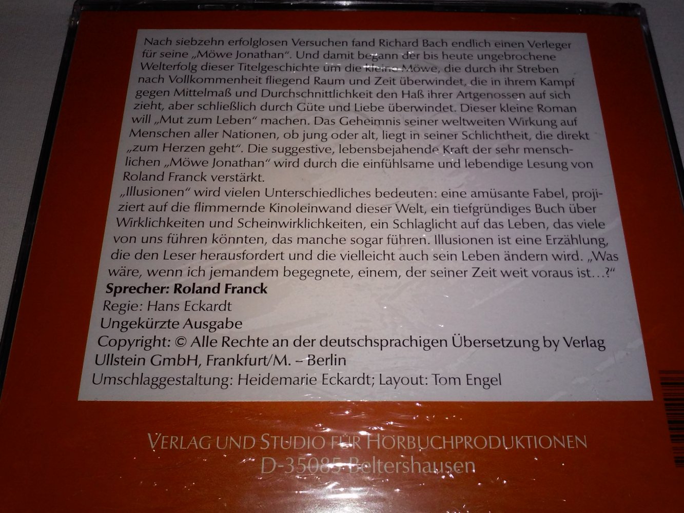 Neu!OVP! Richard Bach: Die Möwe Jonathan /Illusionen: Hörbuch ungekürzt