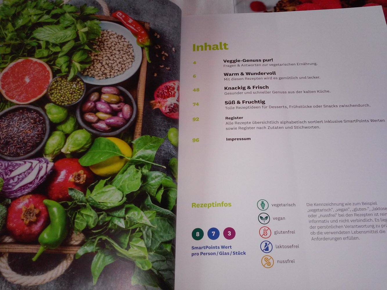 Neu! Weight Watchers:Veggie Genuss / 66 himmlische Low-Carb-Desserts“