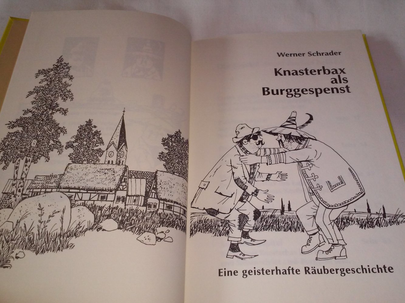 Werner Schrader: Knasterbax als Burggespenst. Räubergeschichte -Kinderbuch alt 1.Alg.