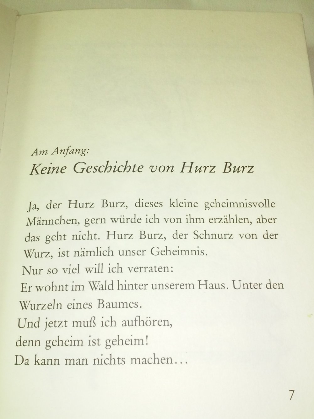 Wilhelm Topsch: Alle Tage Burztag (Waldwichtel) - Kinderbuch alt