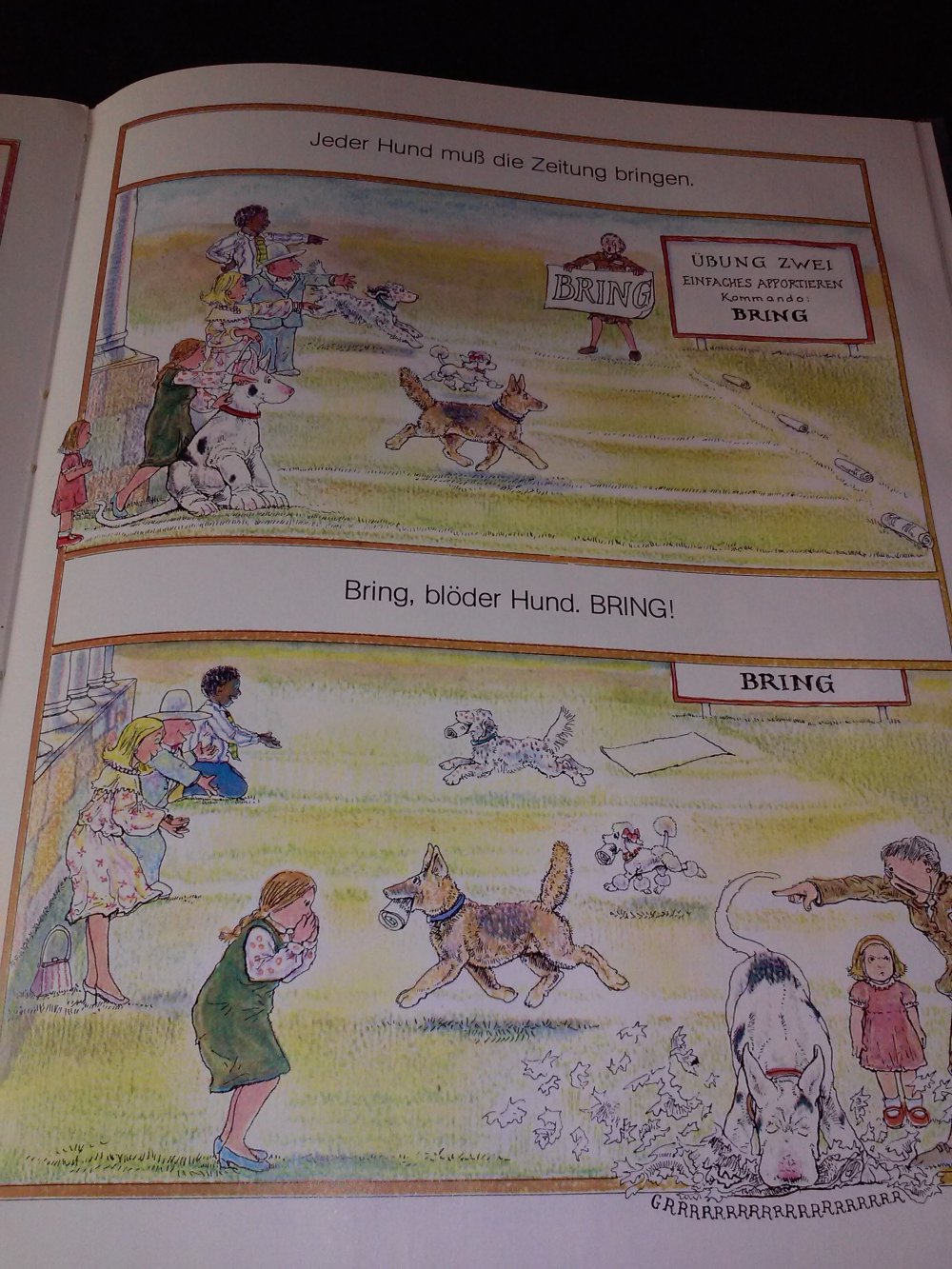Steven Kellogg: Pass auf, Pinkerton (Hund) - Kinderbuch alt