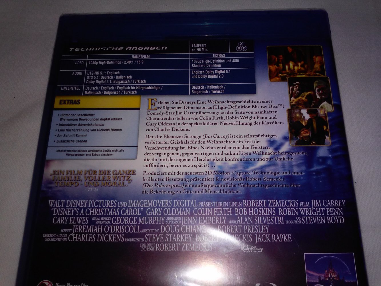 Neu!OVP! Disneys Eine Weihnachtsgeschichte [Blu-ray] - Geschenktipp