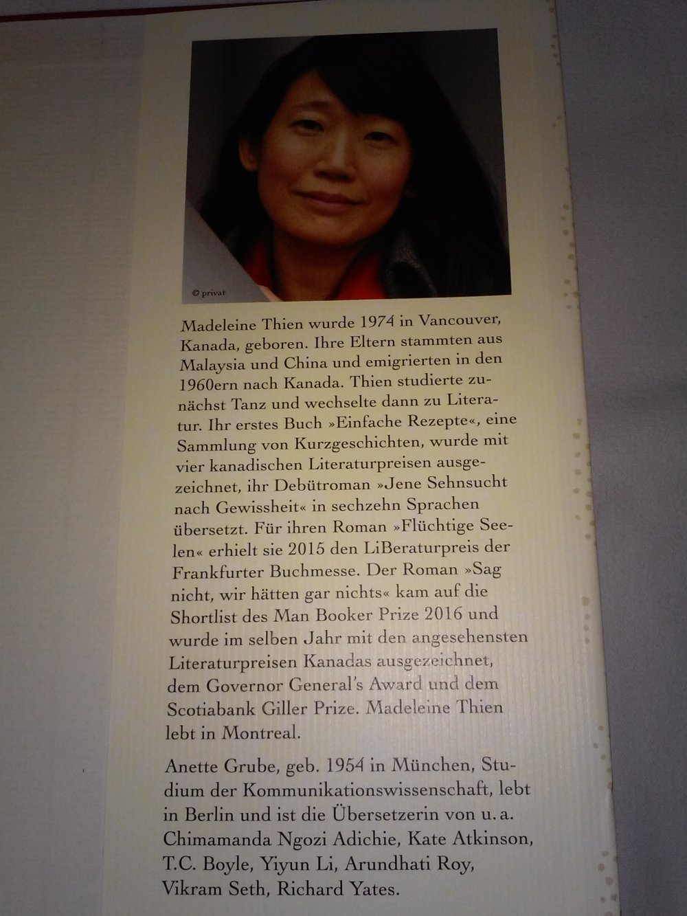 Madeleine Thien. Sag nicht, wir hätten gar nichts - Geschenktipp -