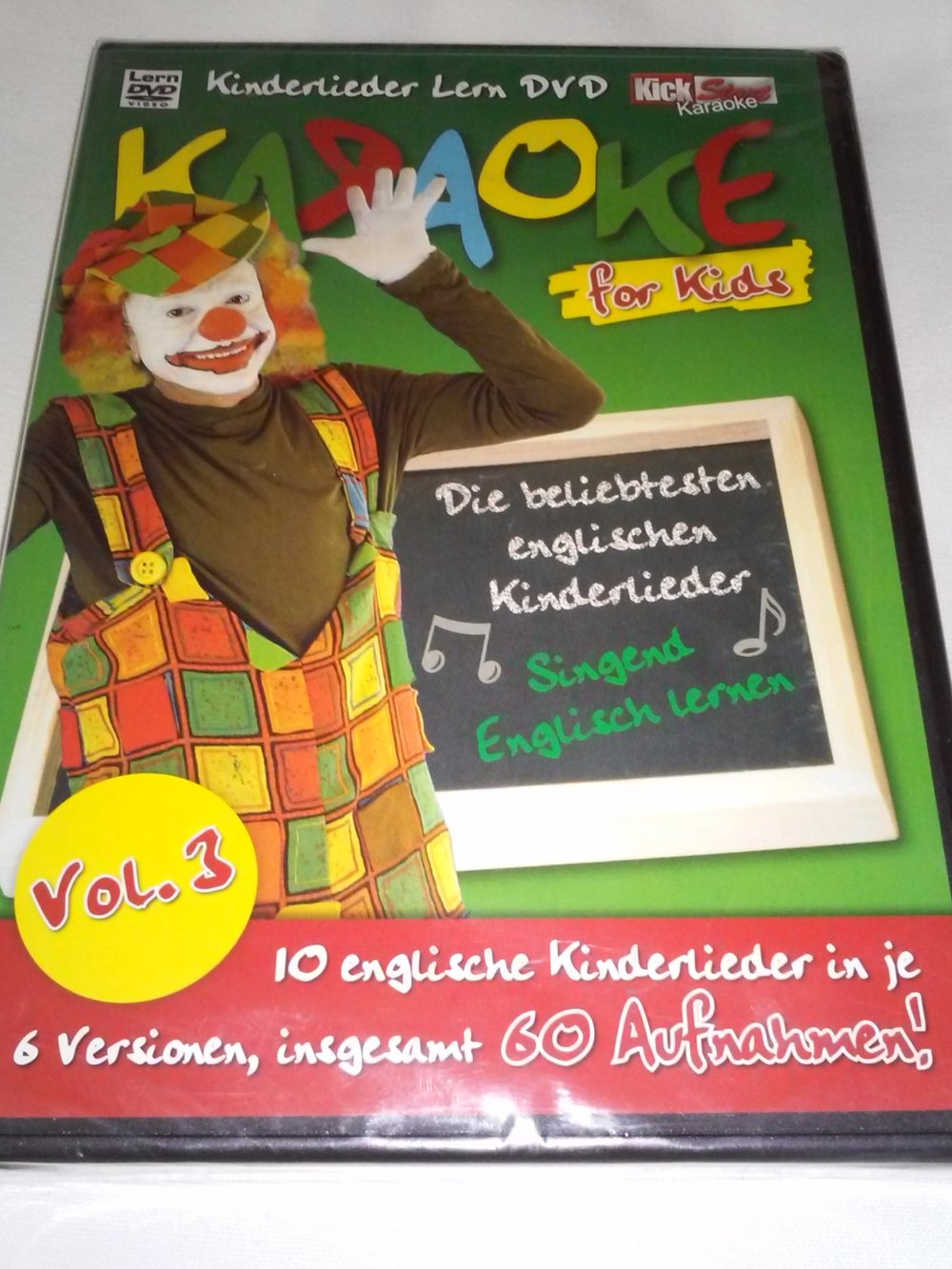 Neu! OVP! Karaoke - Karaoke for Kids Vol. 3 - Kinderlieder Lern DVD