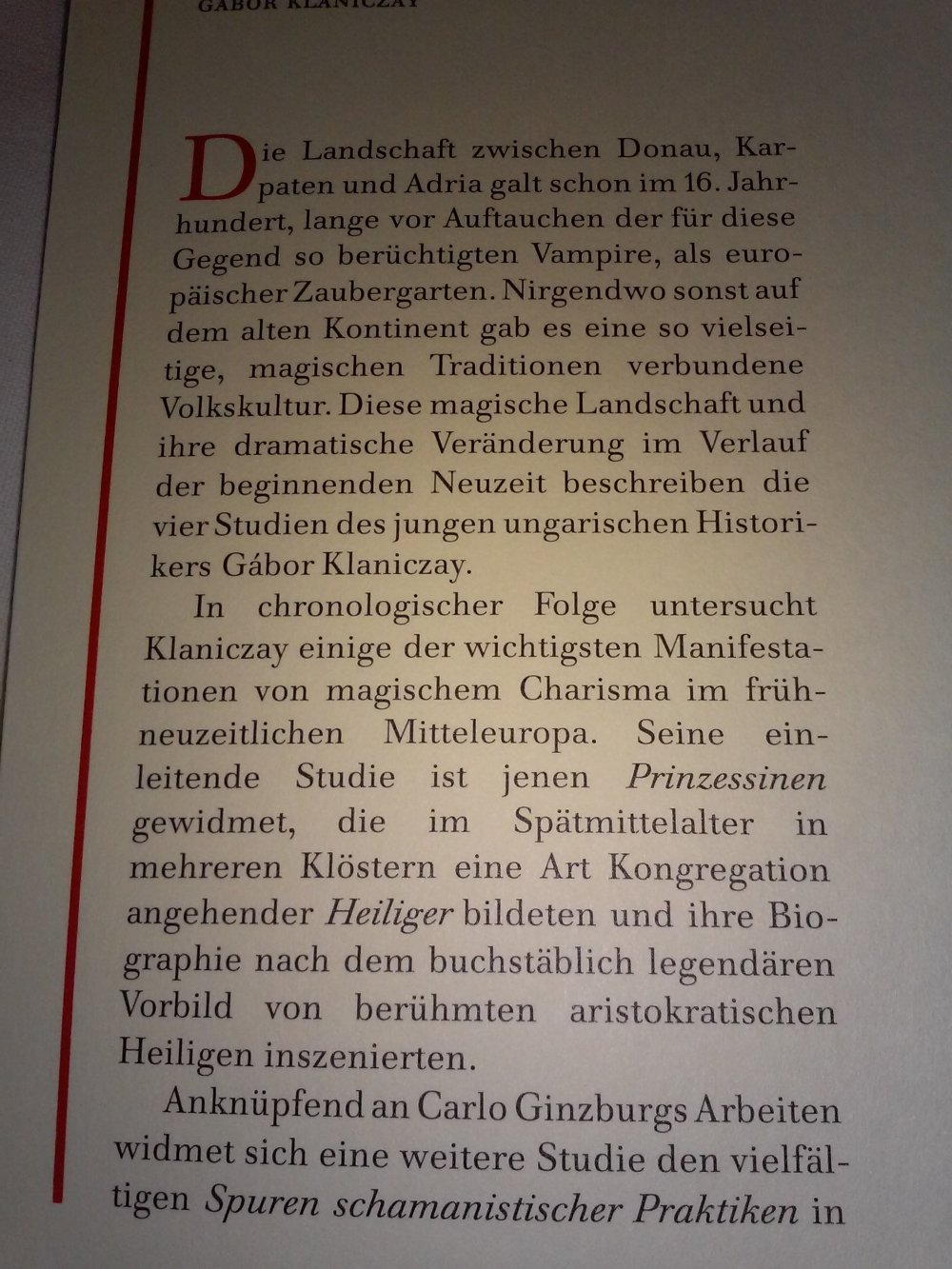 Heilige, Hexen, Vampire - Vom Nutzen des Übernatürlichen - kulturwissenschaftl. 1.Alg.