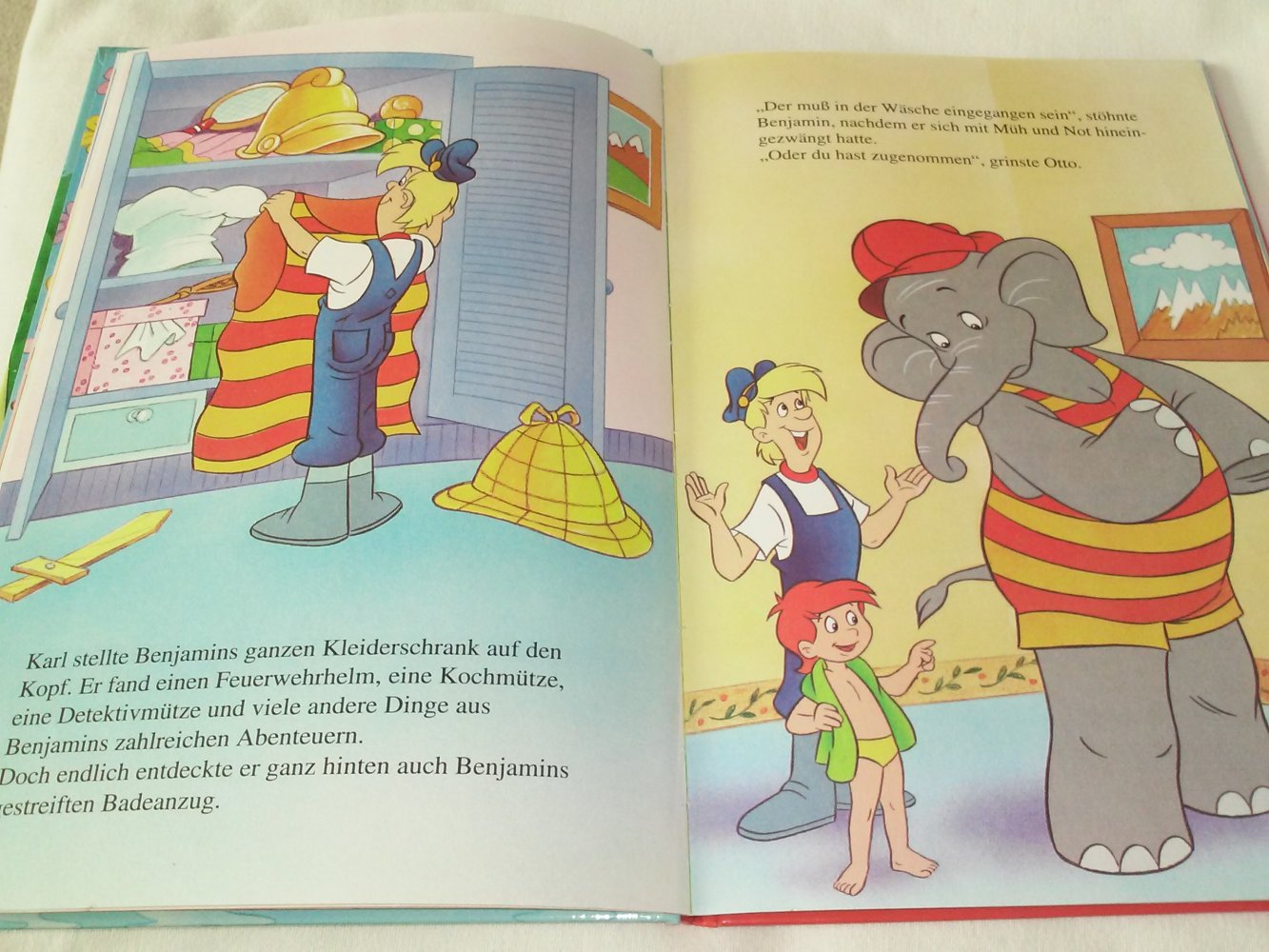 Benjamin Blümchen als Bademeister / ...Feuerwehrmann - Kinderbuch alt