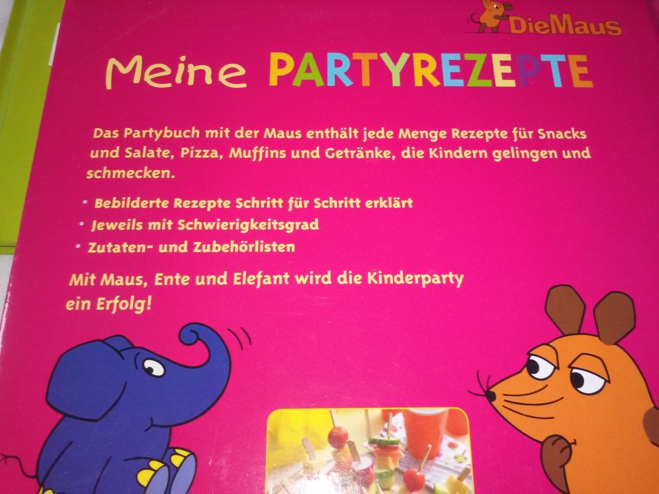 Die Maus - Pfannkuchen,Cupcakes,Muffins,ersten Rezepte,Party,Backbuch,Snacks,