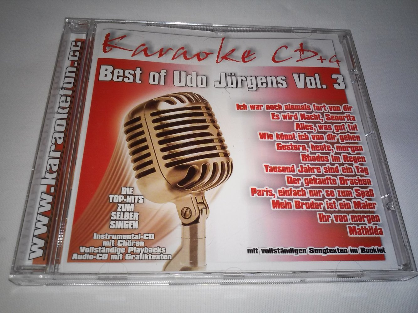  Best of - Udo Jürgens - Vol.3 Best of Karaoke (wie neu)